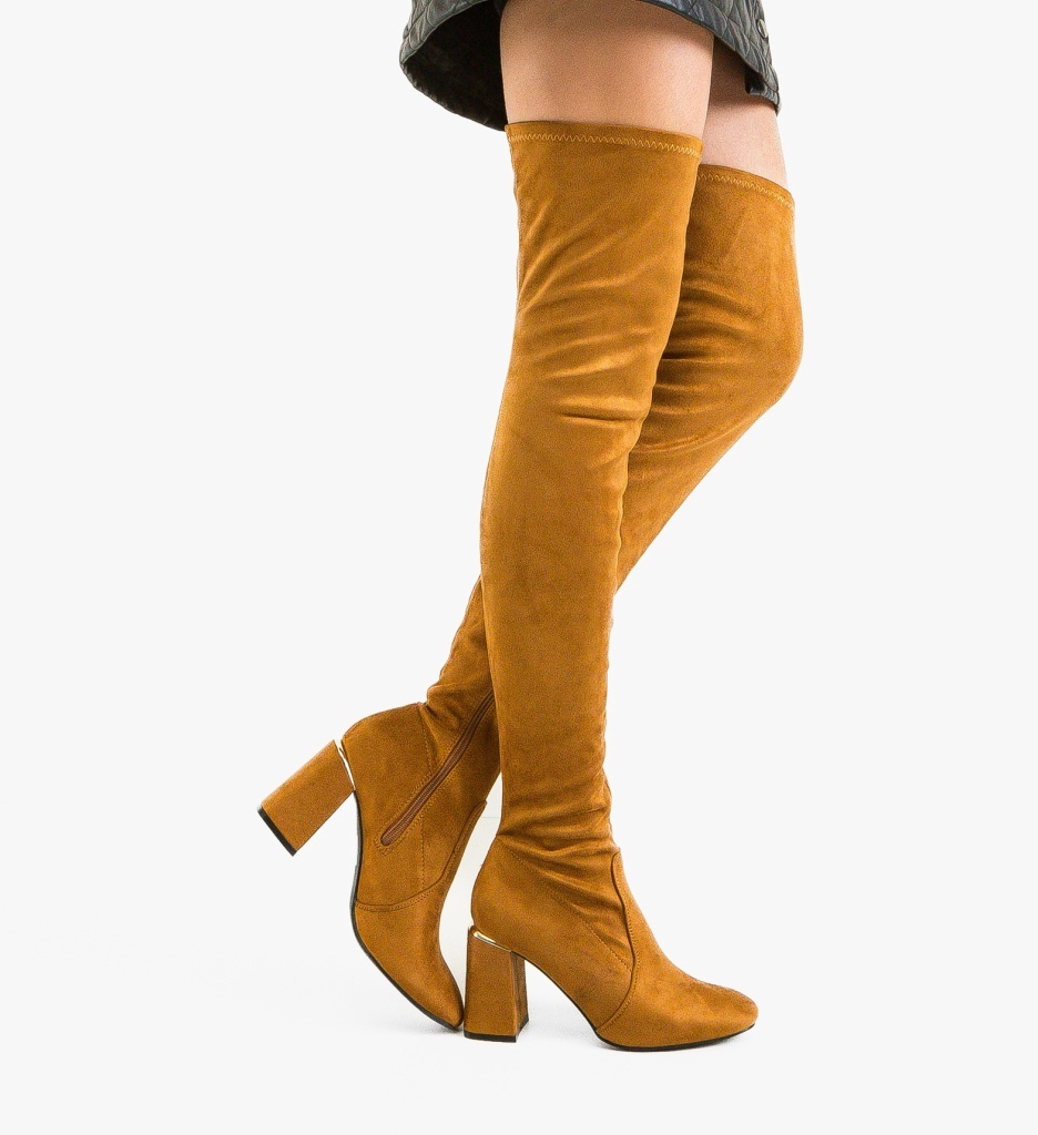 Cizme Dama Jaddey Camel - Eleganță și Confort - imagine 3