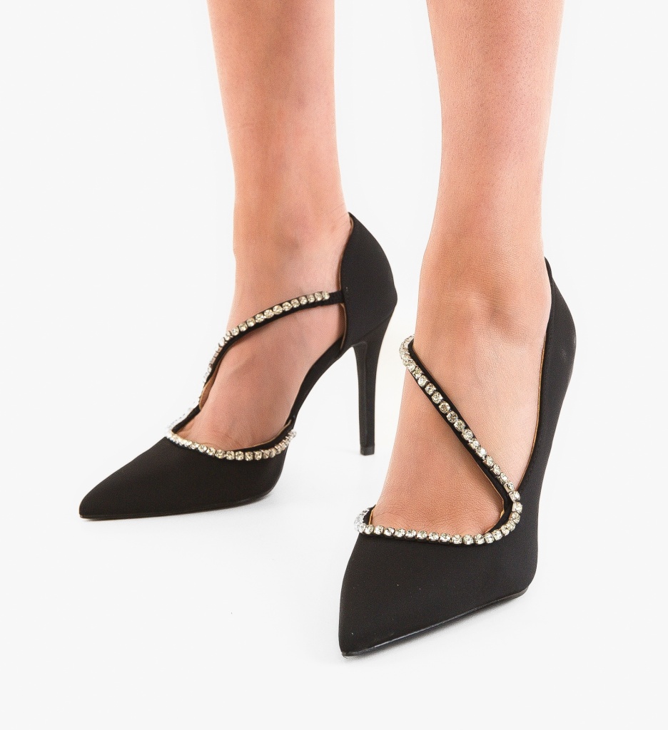 Pantofi Stiletto Adkins Negru - Eleganță Pură - imagine 3