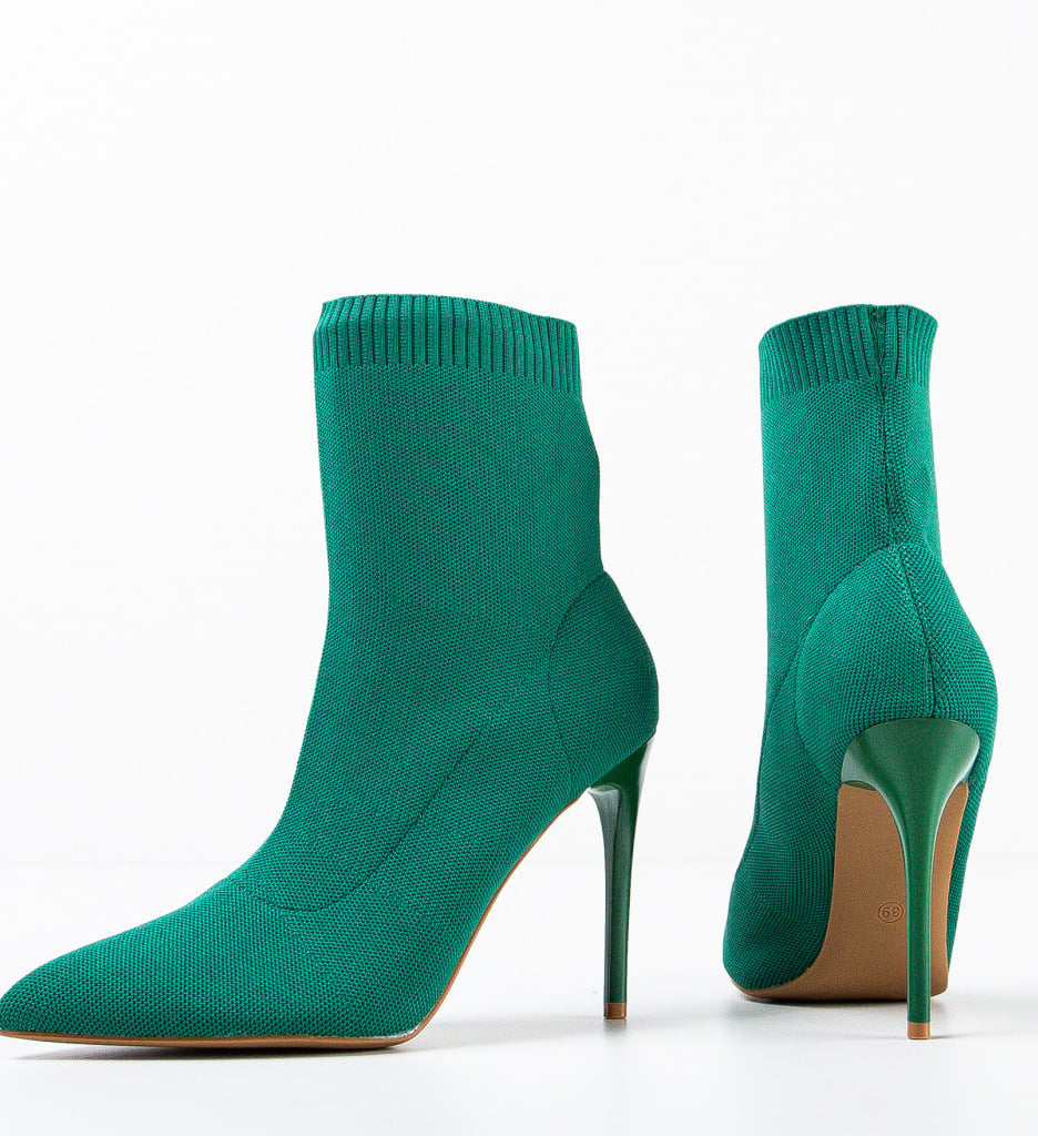 Botine Dama Gluty Verzi - Eleganță și Confort
