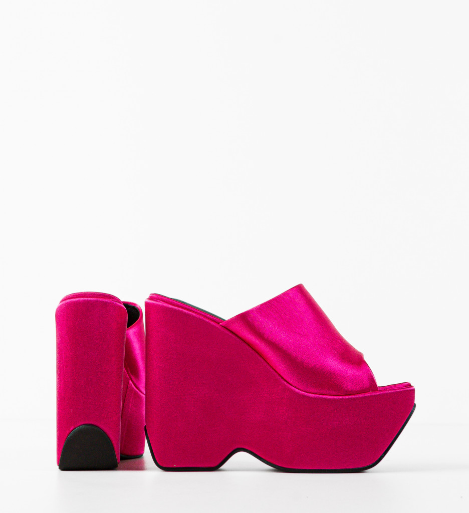 Sandale Saboti Kayleig Fuchsia - Confort și Stil - imagine 5