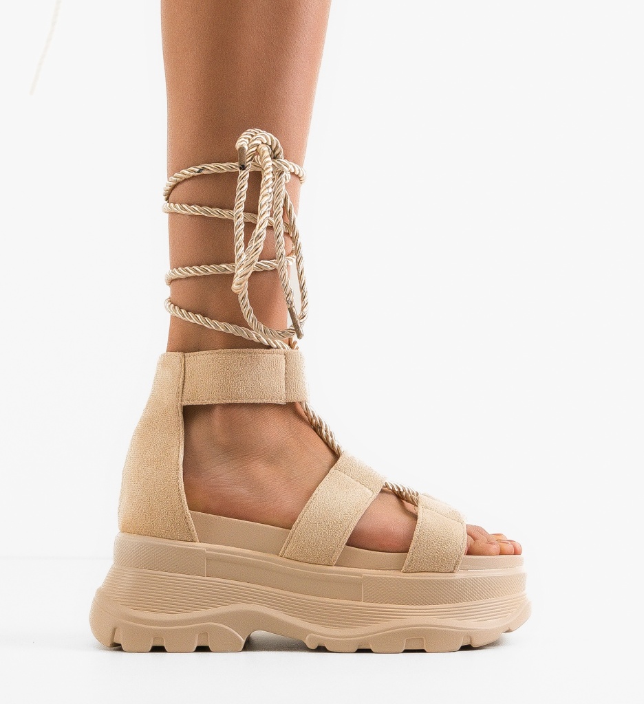 Platforme Dama Ayna Bej - Eleganță și Confort - imagine 6