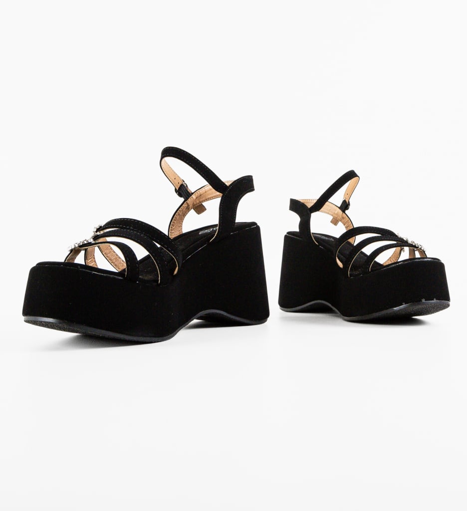 Platforme Dama Negre Sorbon - Eleganță și Confort - imagine 7