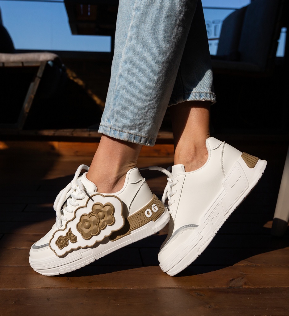Sneakers Dama Jan Khaki - Confort și Stil - imagine 4