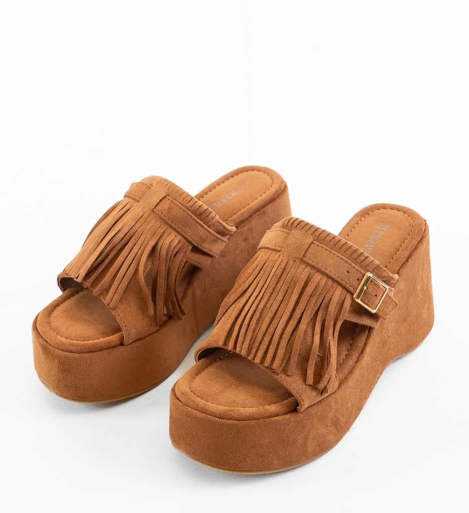 Platforme dama Korani Camel Elegante si Confortabile - imagine 5