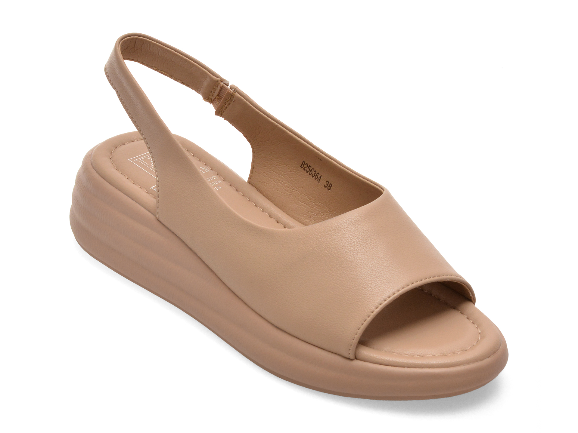 Sandale Flavia Passini bej din piele naturală