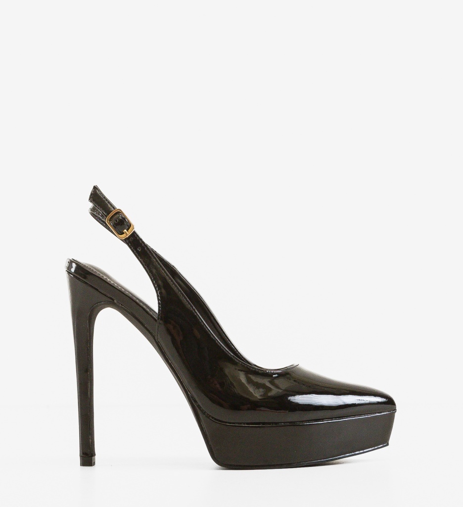 Pantofi cu Toc Uyby Negri - Eleganță Urbană - imagine 6