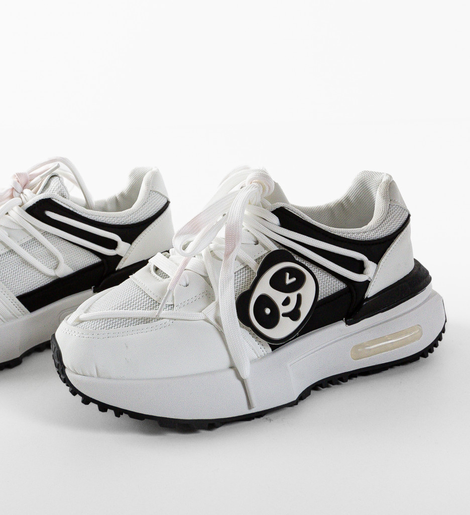 Sneakers Dama Pandana Albi | Confort și Stil - imagine 5