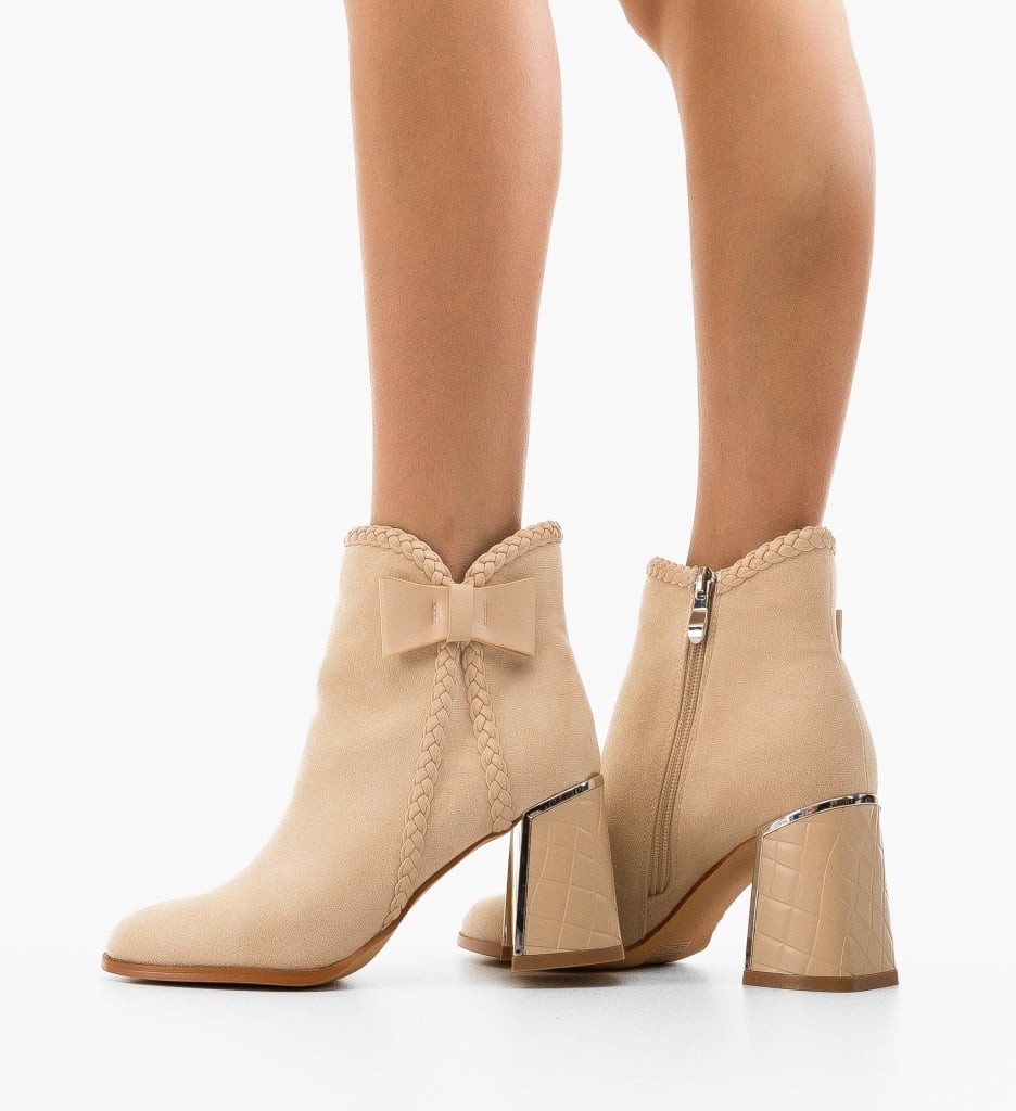 Botine Dama Baian Bej | Eleganță și Stil