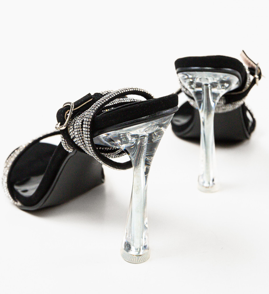 Sandale cu Toc Gypsy Negre | Eleganță Maximă - imagine 7