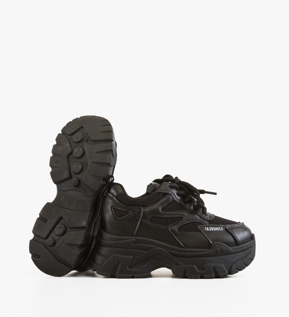 Sneakers Drims Negri - Confort și Stil Urban - imagine 3