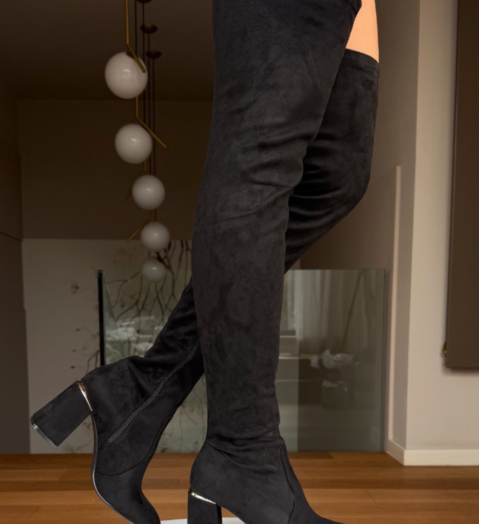 Cizme Dama Negre Jaddey | Eleganță și Confort - imagine 7