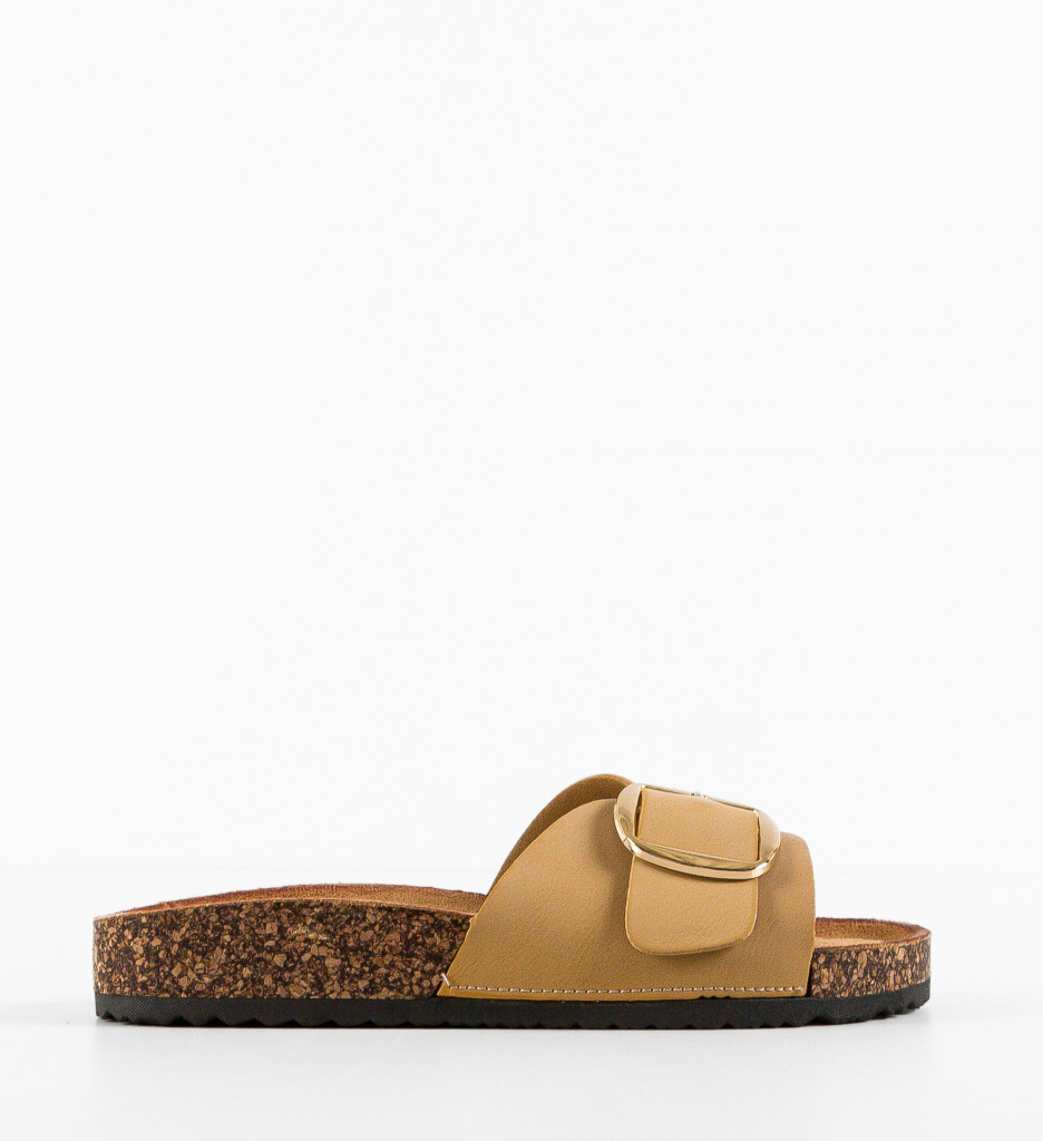 Papuci Dama Terry Bej - Confort și Stil - imagine 5