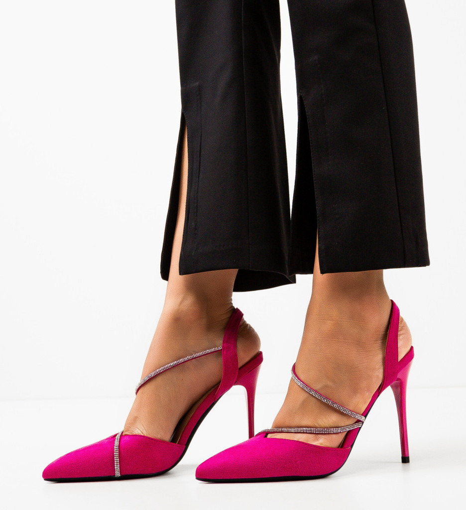Pantofi cu Toc Fuchsia Tuay | Stil Remarcabil - imagine 2