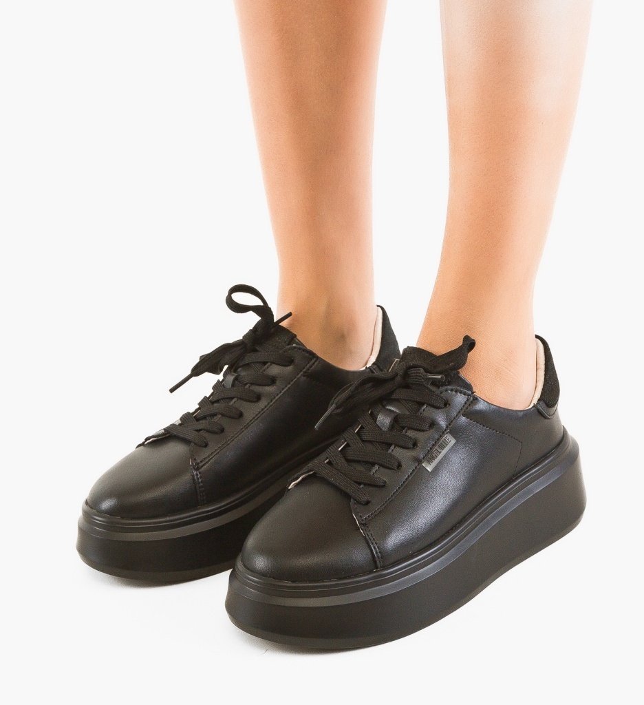 Sneakers Dama Byva Negri - Confort Urban - imagine 3