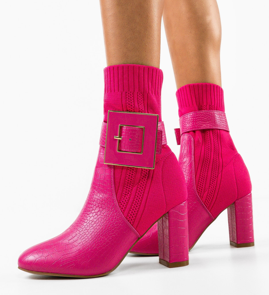 Botine Dama Lyla Fuchsia - Stil și Eleganță