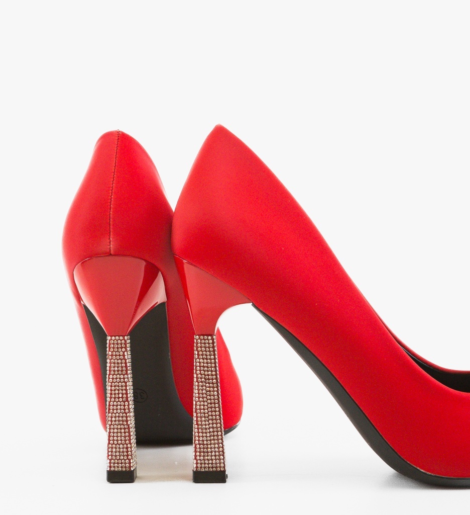 Pantofi cu toc Karem Rosii - Eleganță și Stil - imagine 4