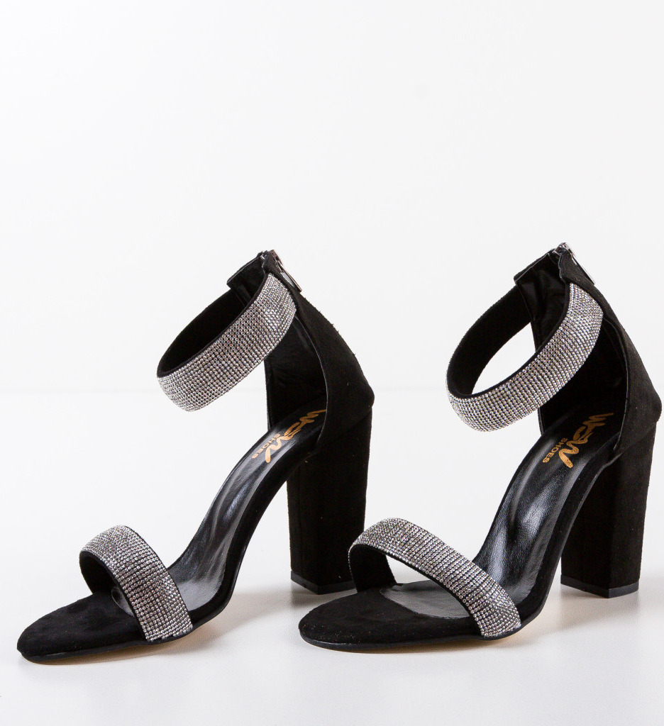 Sandale cu Toc Ragada Negre | Eleganță Asigurată - imagine 6