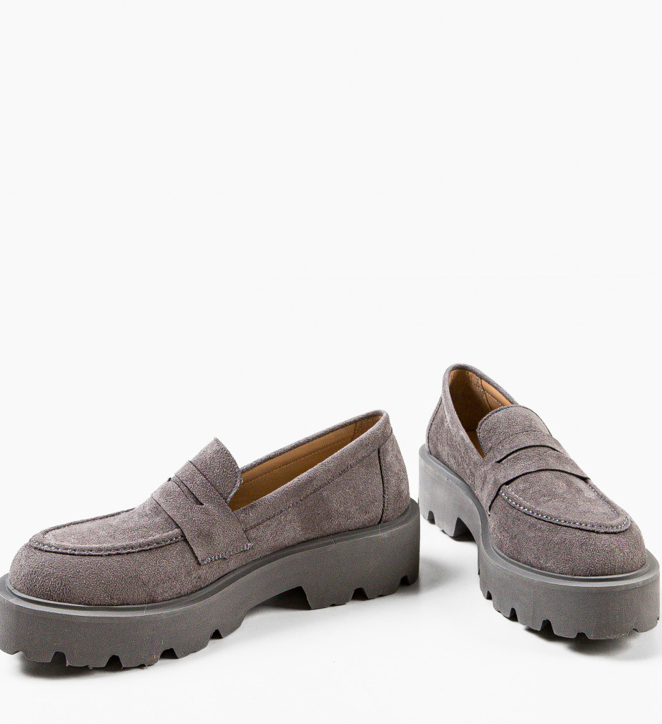 Pantofi Casual Dama Punde Gri - Confort și Stil - imagine 6