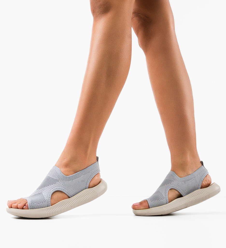 Sandale Dama Xaliima Gri | Eleganță și Confort - imagine 4