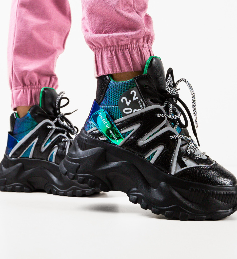 Sneakers Dama Source Negri - Confort Sport - imagine 3