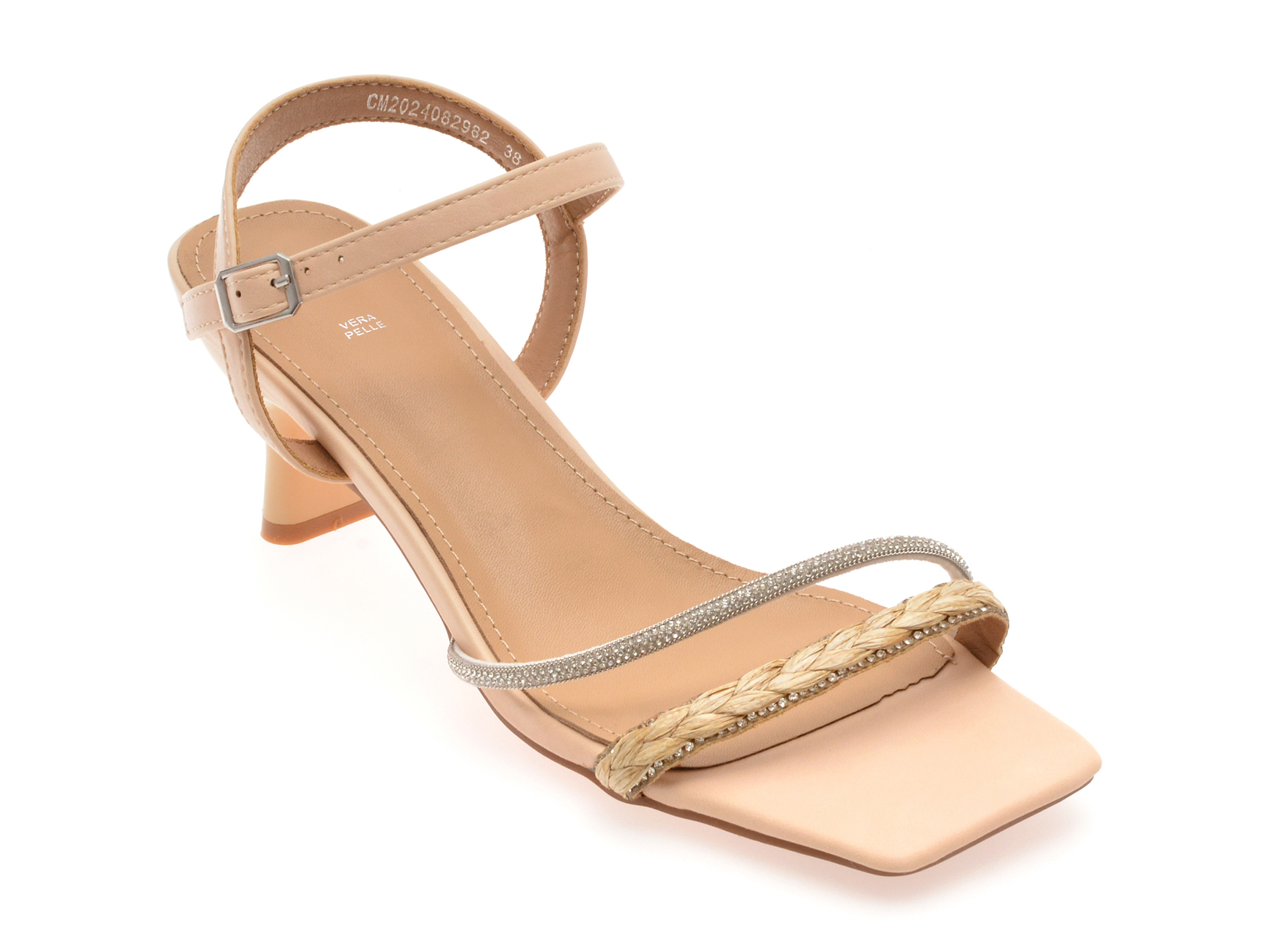 Sandale EPICA Elegante Piele Ecologică Bej