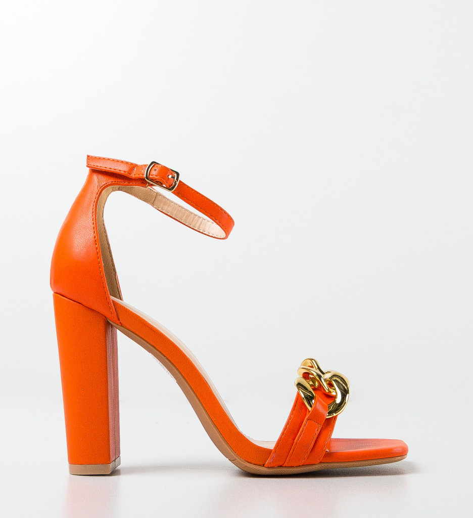 Sandale dama Kreta Portocalii | Eleganță și Stil - imagine 2