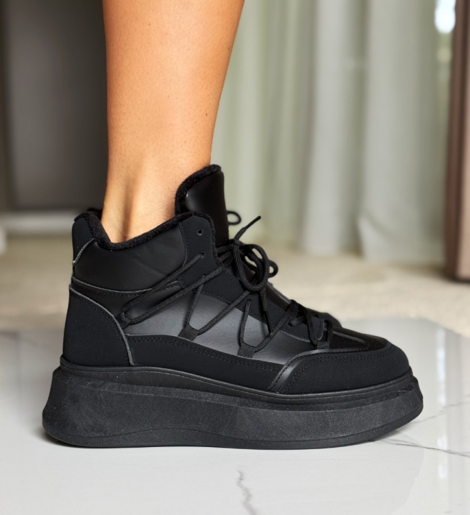 Sneakers Voldus Negri - Confort și Stil Urban - imagine 4