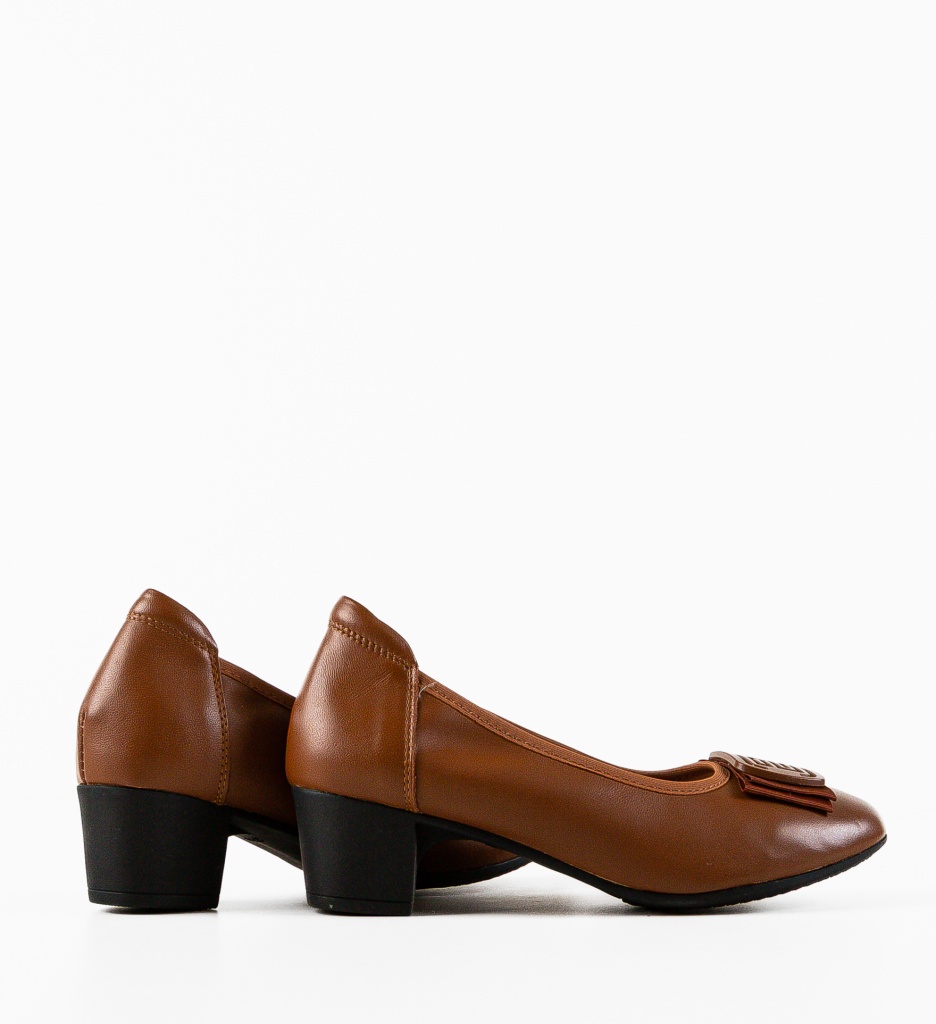 Pantofi Dama Bobbi Camel - Eleganță Supremă - imagine 5