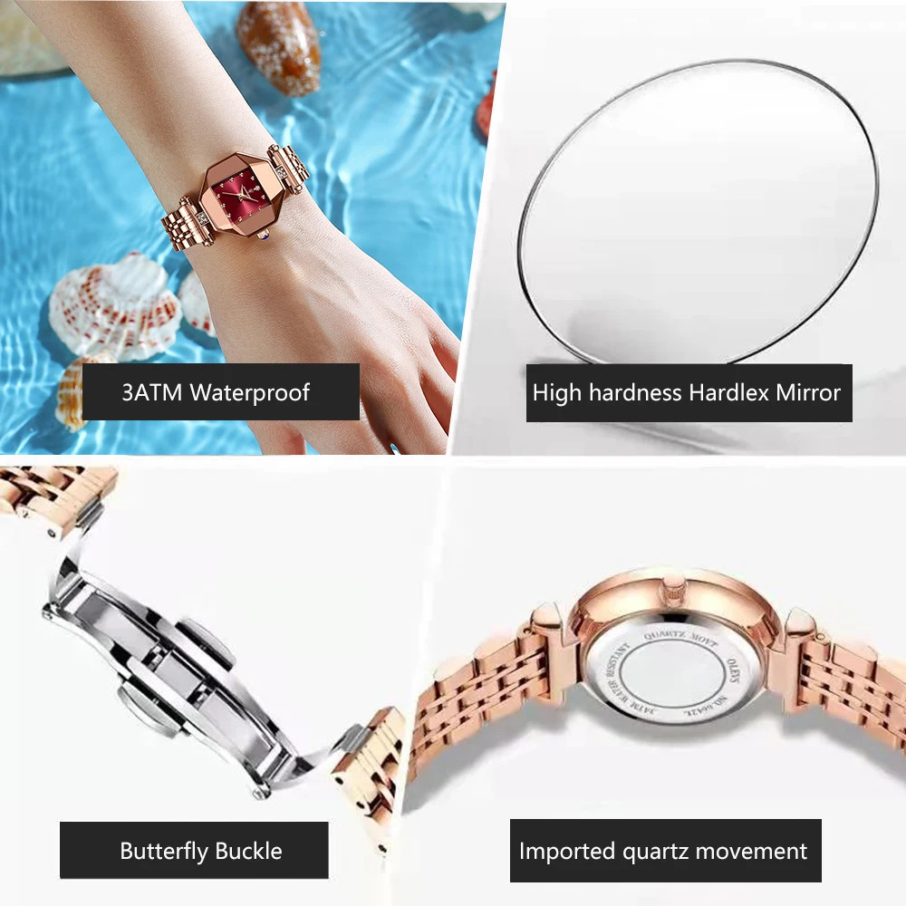 Ceas Dama Poedagar CS1504 Rose Gold Elegance - imagine 2