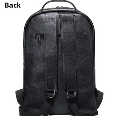 Rucsac unisex Delis Jorah GT2732 din piele naturala, Negru - imagine 4
