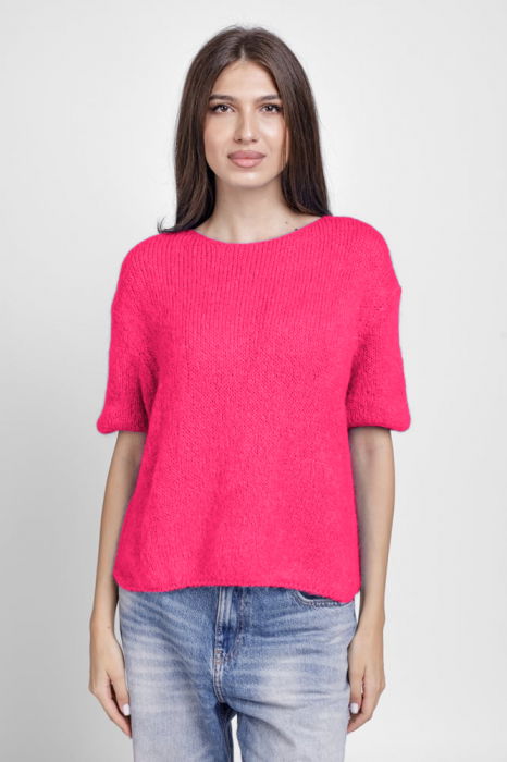 Pulover Pufos Mohair Fucsia | Shopika