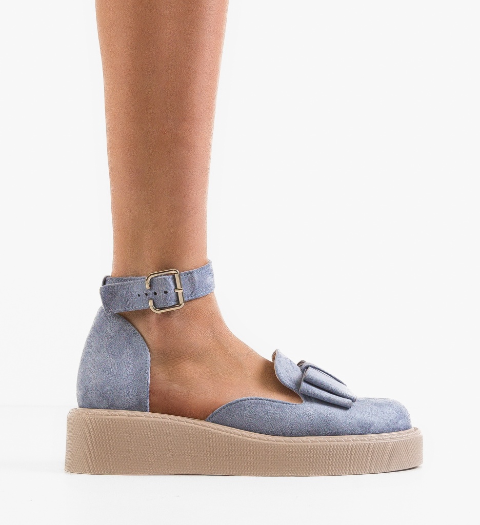 Pantofi Casual Dama Albastri Confort - imagine 7