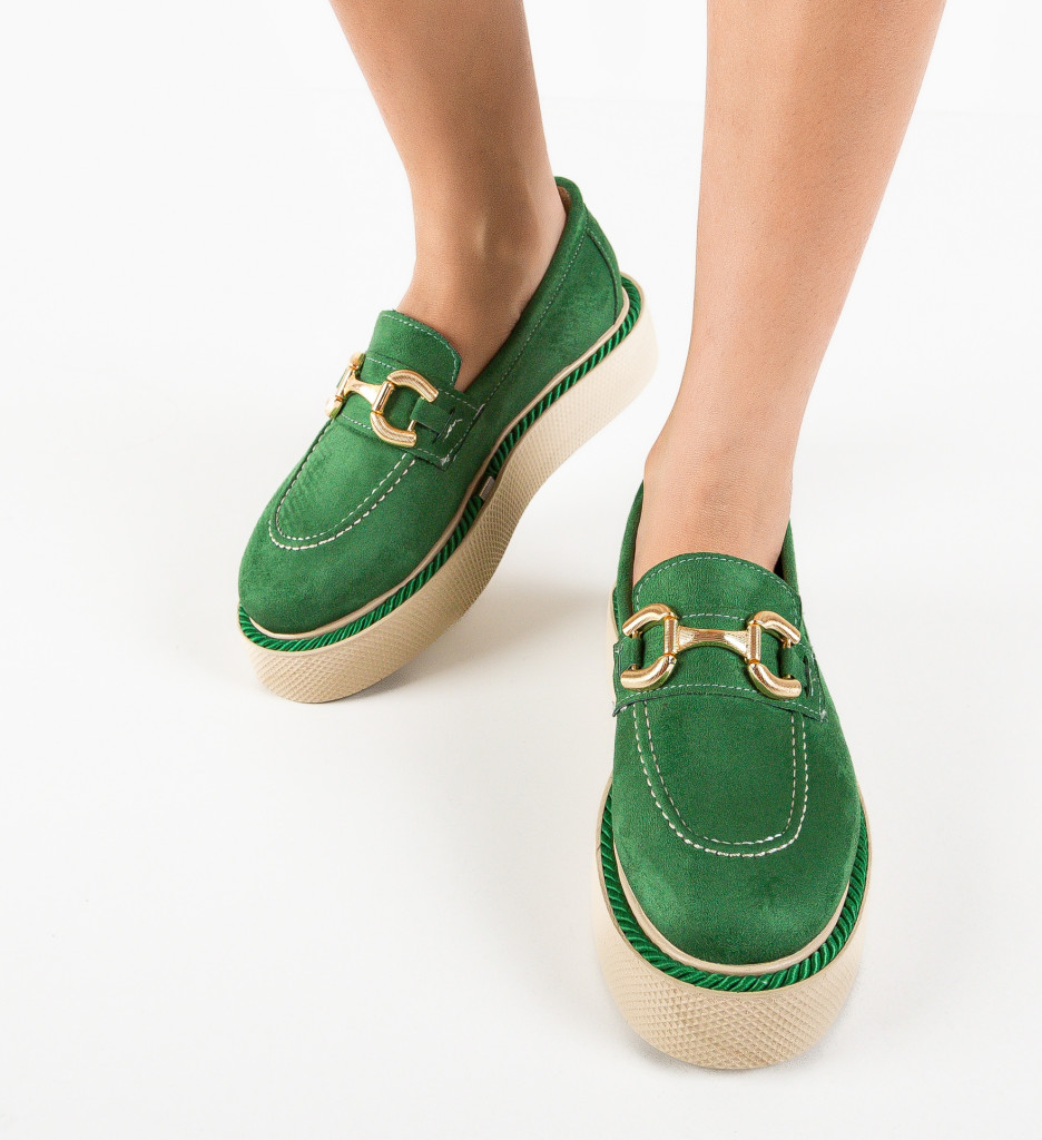 Pantofi Casual Selvie Verzi | Confort Zilnic - imagine 2
