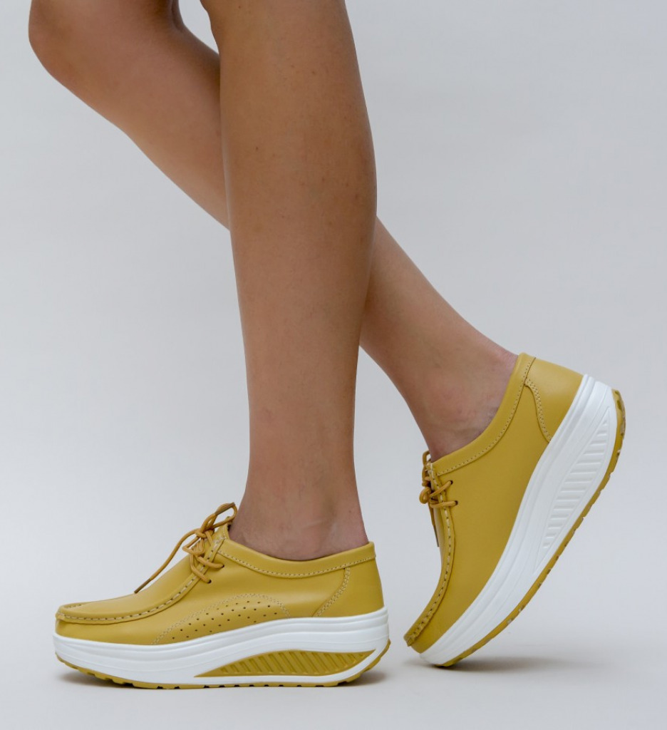 Pantofi Casual Roly Galbeni - Stil și Confort