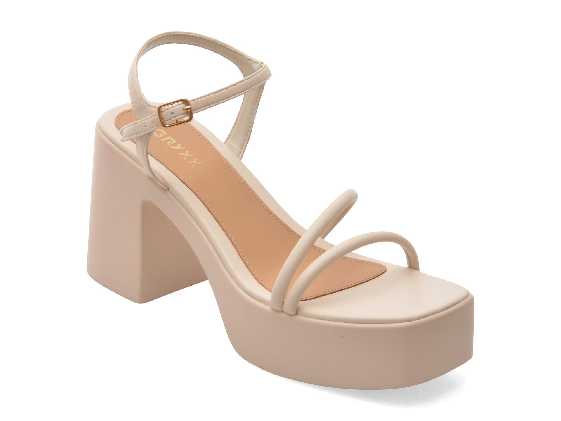 Sandale GRYXX 925 Bej Piele Ecologică