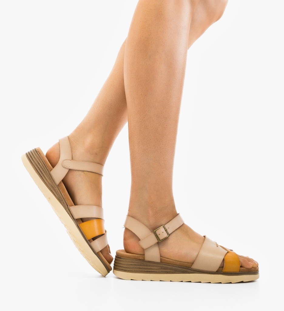Sandale Dama Lelik Bej Elegante și Confortabile - imagine 2