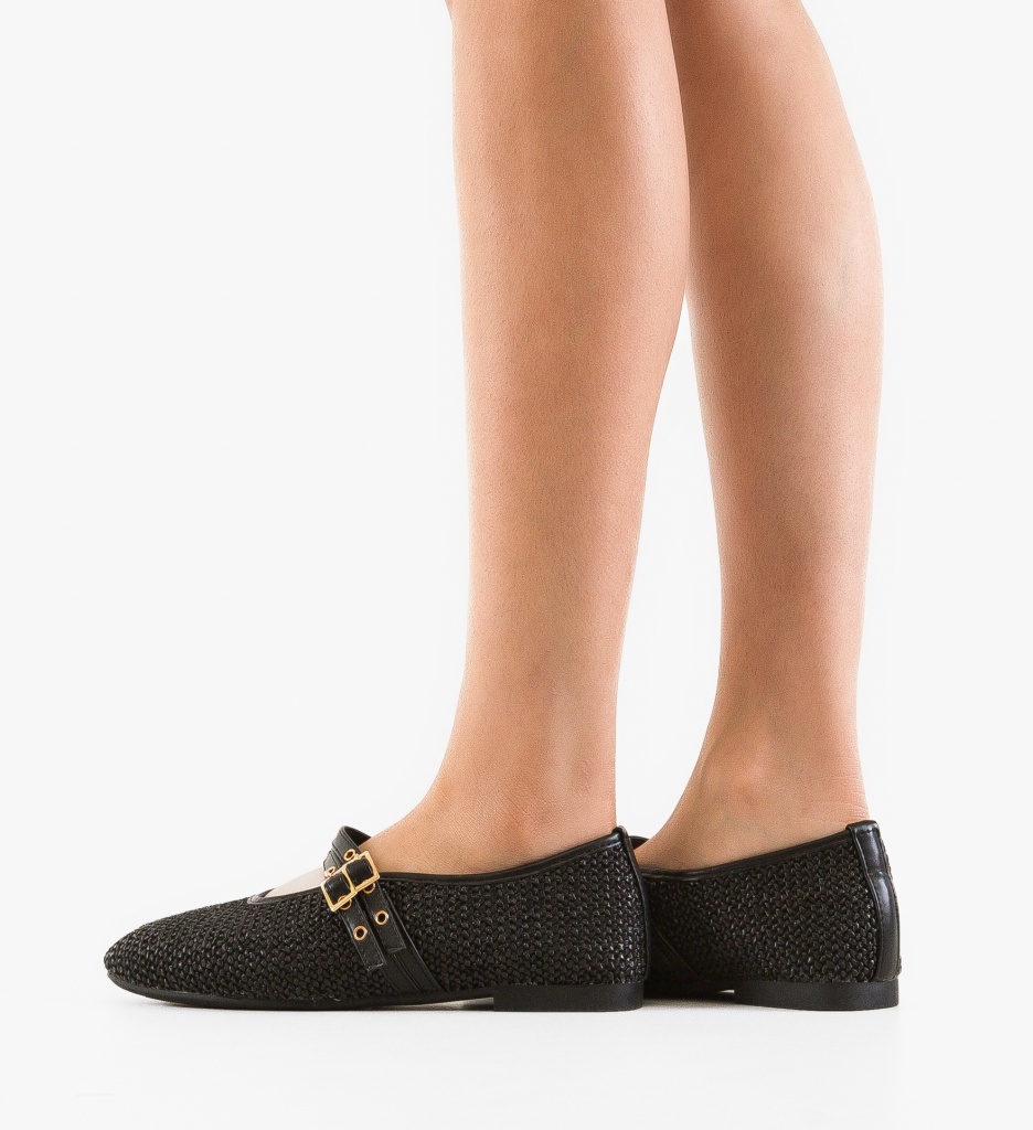 Balerini Dama Peck Negri - Confort și Stil Casual - imagine 2
