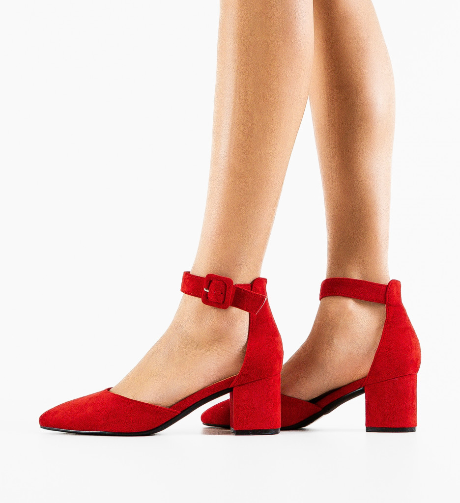 Pantofi Anerose Rosii - Eleganță și Stil - imagine 3