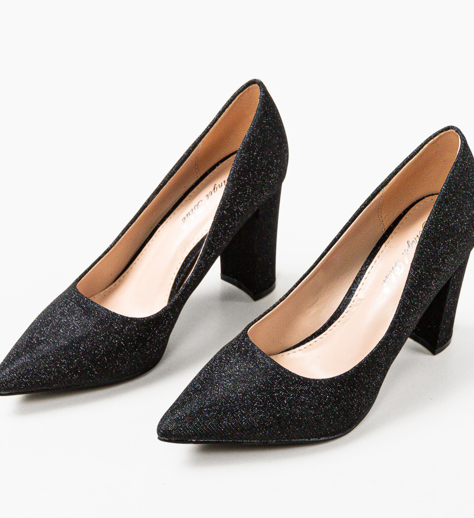 Pantofi Toc Ethan Negri | Eleganță Garantată - imagine 6