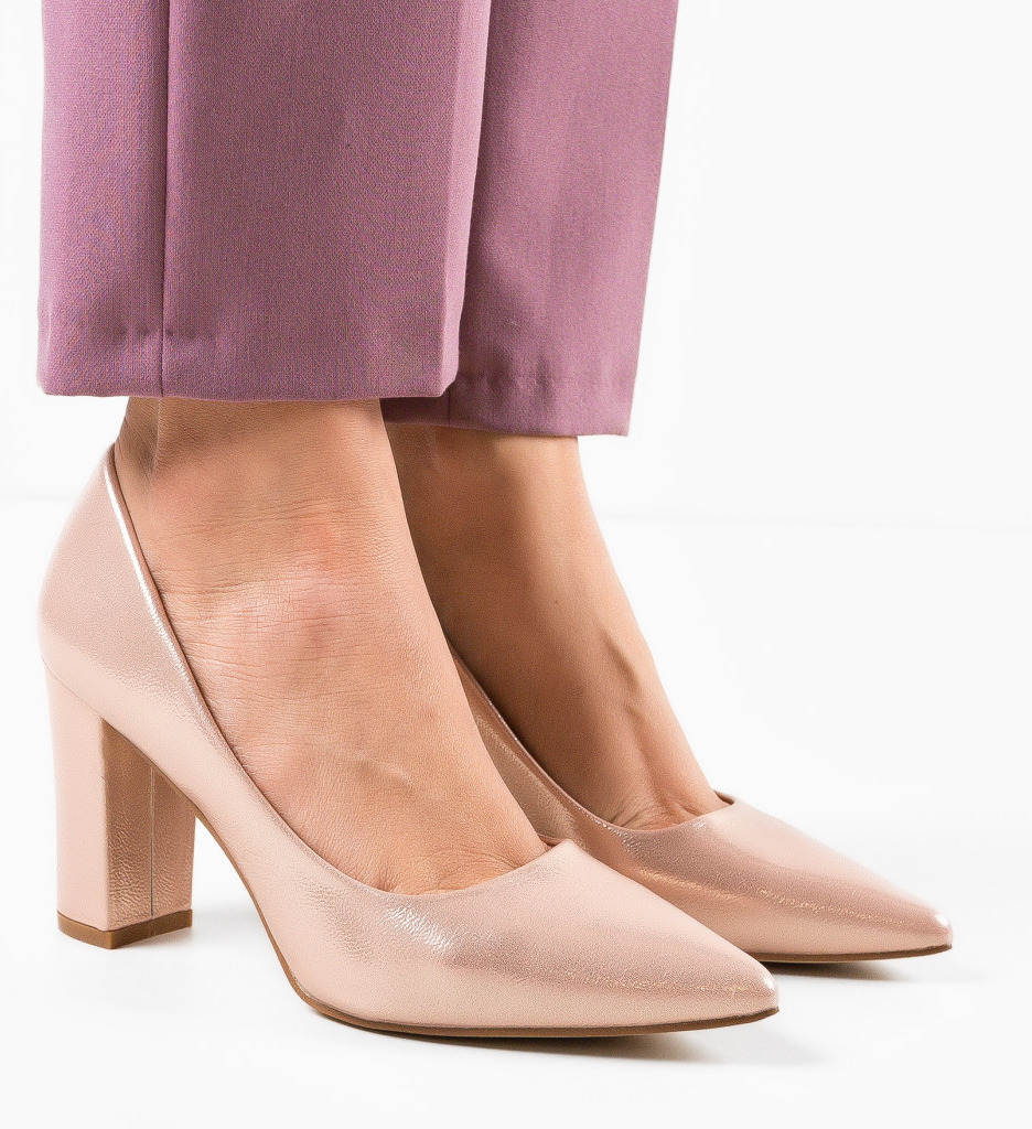 Pantofi Haney Bronze Eleganți cu Toc Înalt - imagine 6