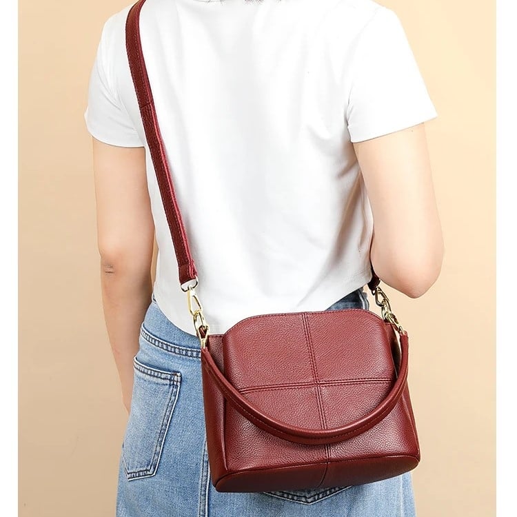 Geanta Delis Mavis Eleganta din Piele Naturala - imagine 2