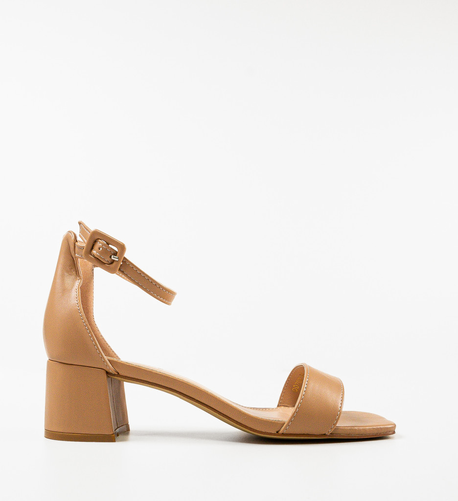 Sandale Toc Zime Nude | Eleganță și Confort - imagine 4