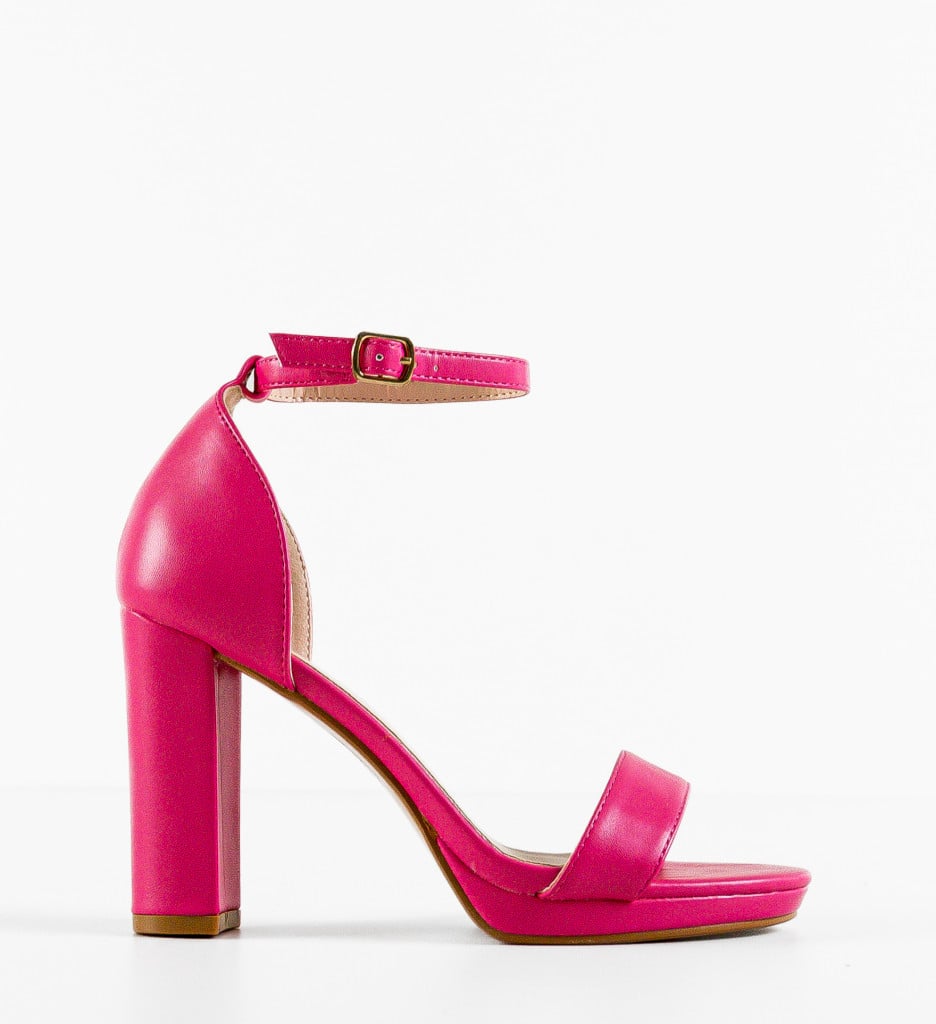 Sandale cu Toc Lashay Fuchsia - Eleganță și Stil - imagine 5