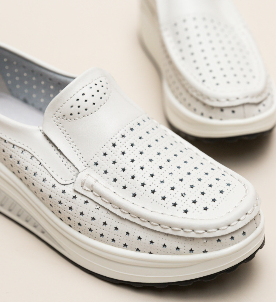Pantofi Casual Bicaz Albi - Confort și Stil - imagine 6