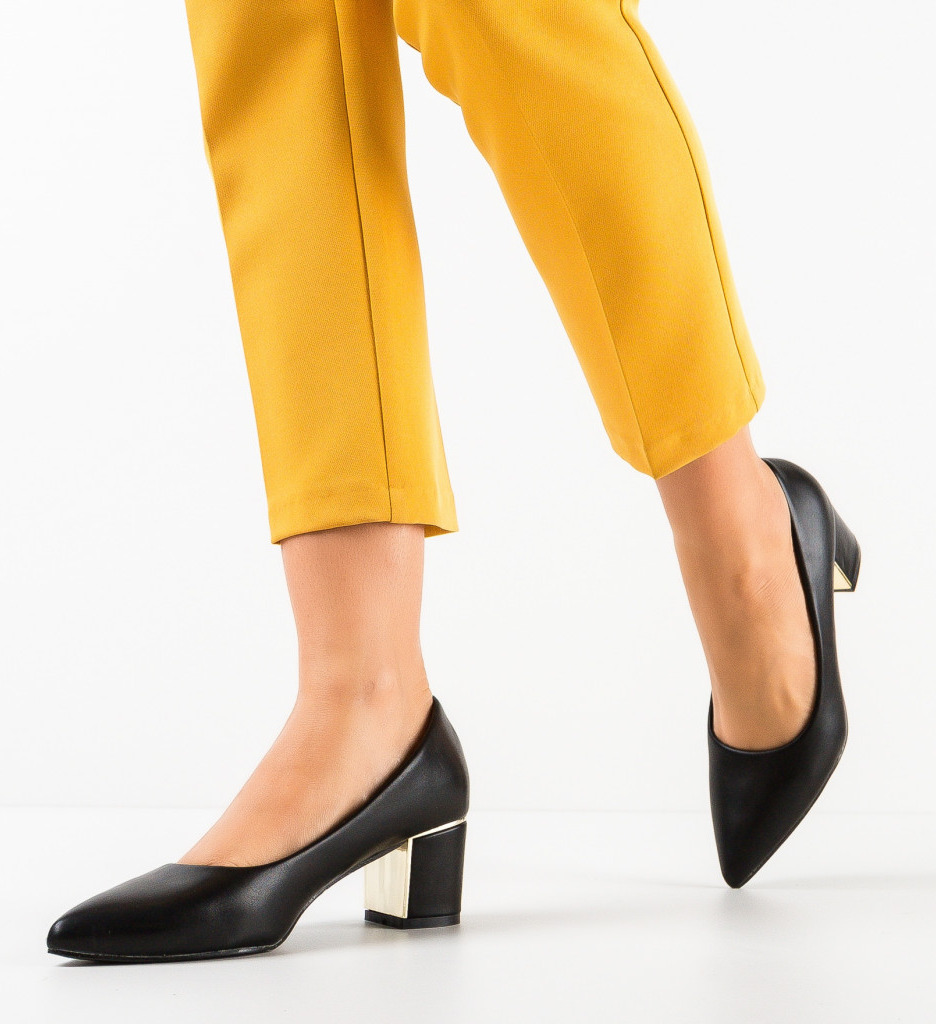 Pantofi Dama Gavin Negru | Eleganță Asigurată - imagine 3