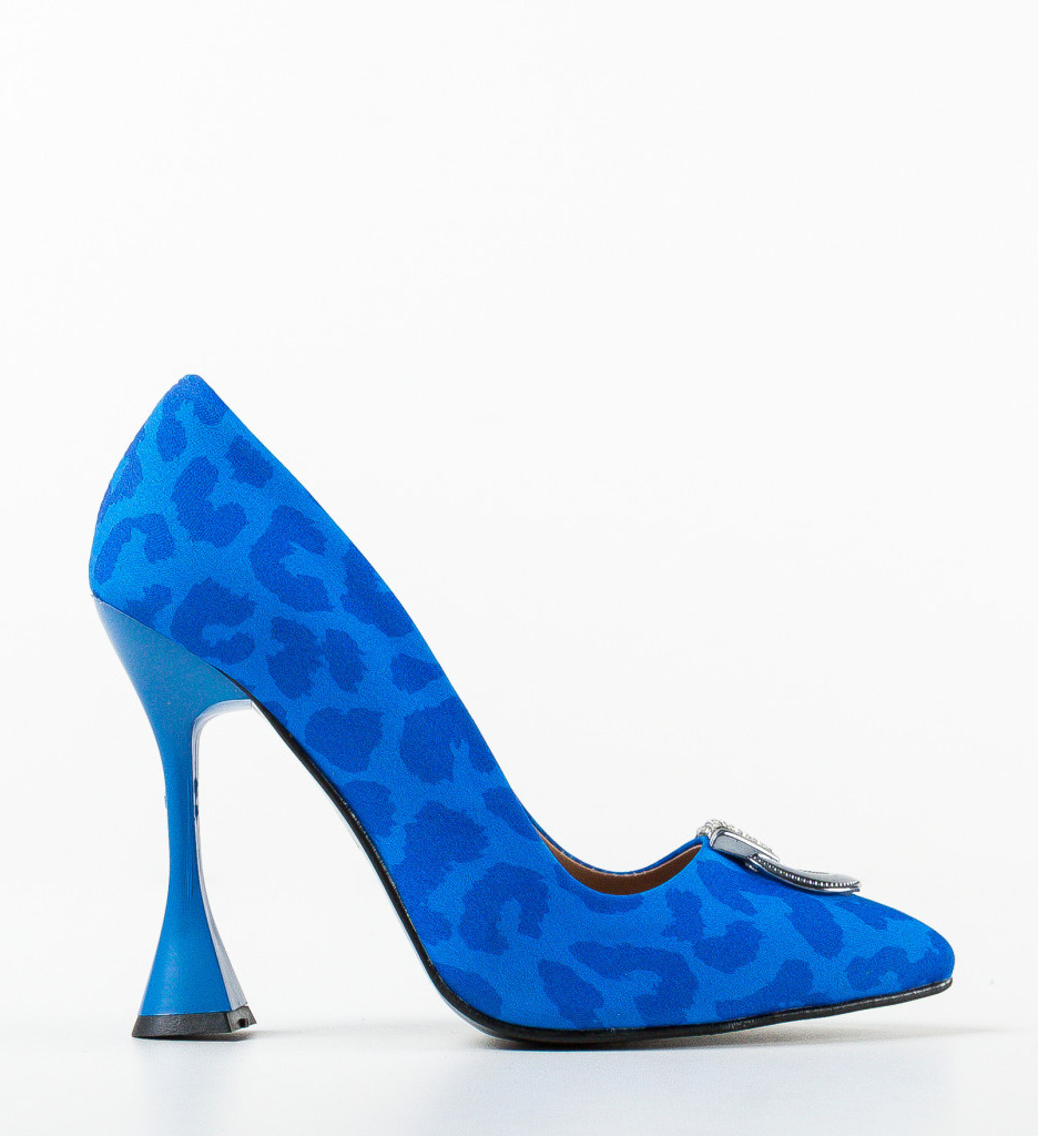 Pantofi Provok Albastri Eleganți - imagine 4