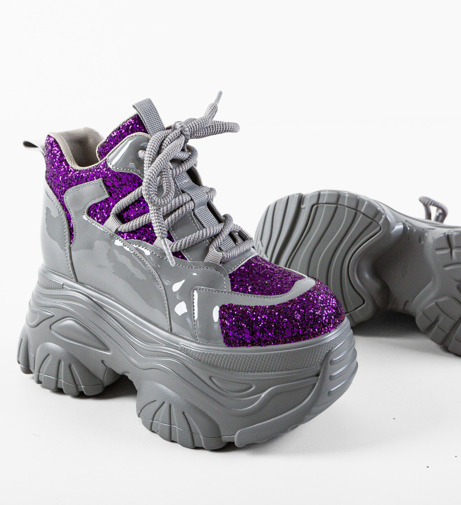 Sneakers Dama Tijuana Mov - Confort Sport - imagine 11