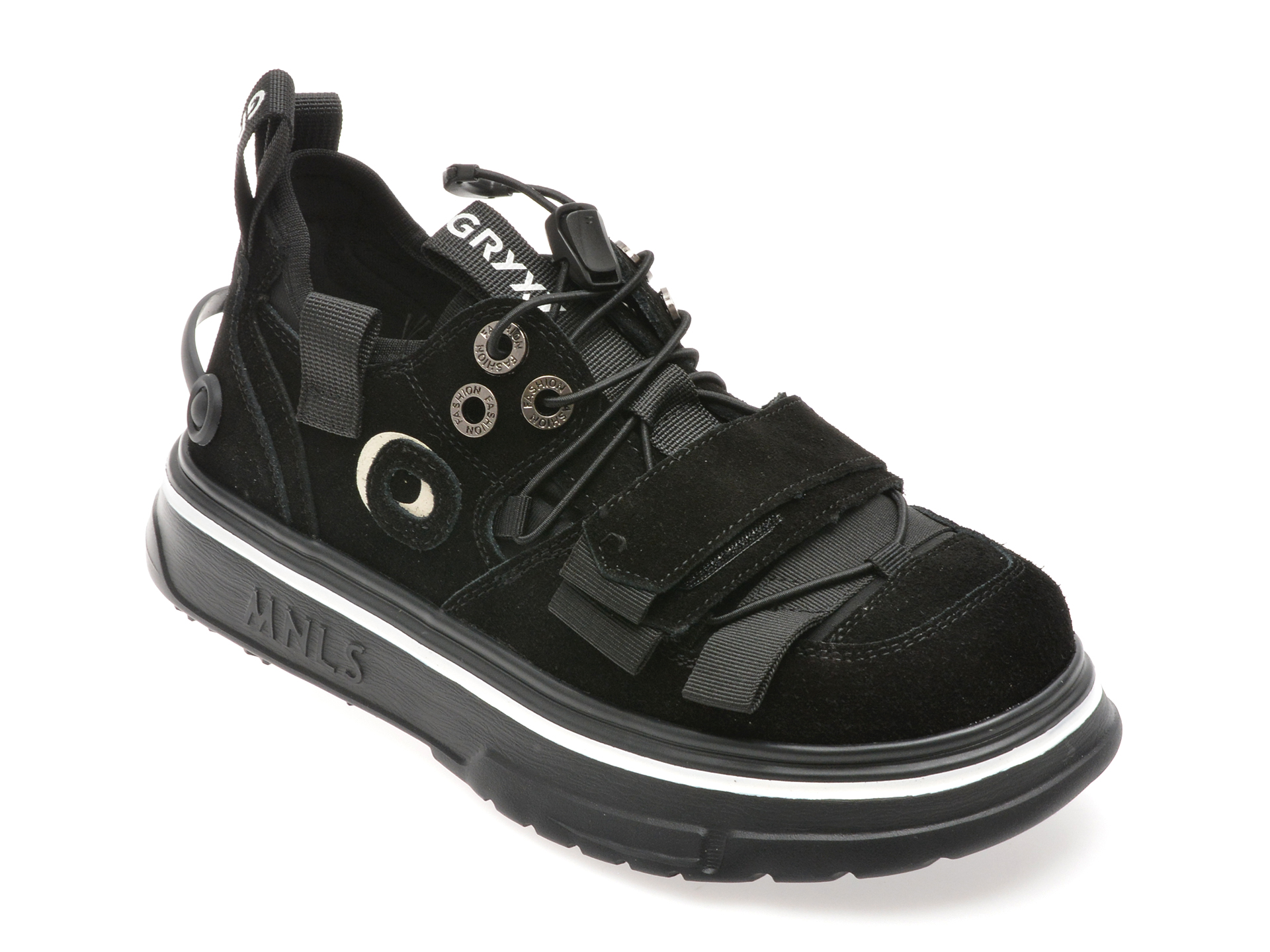 Pantofi Sport Gryxx Negri Piele Naturală