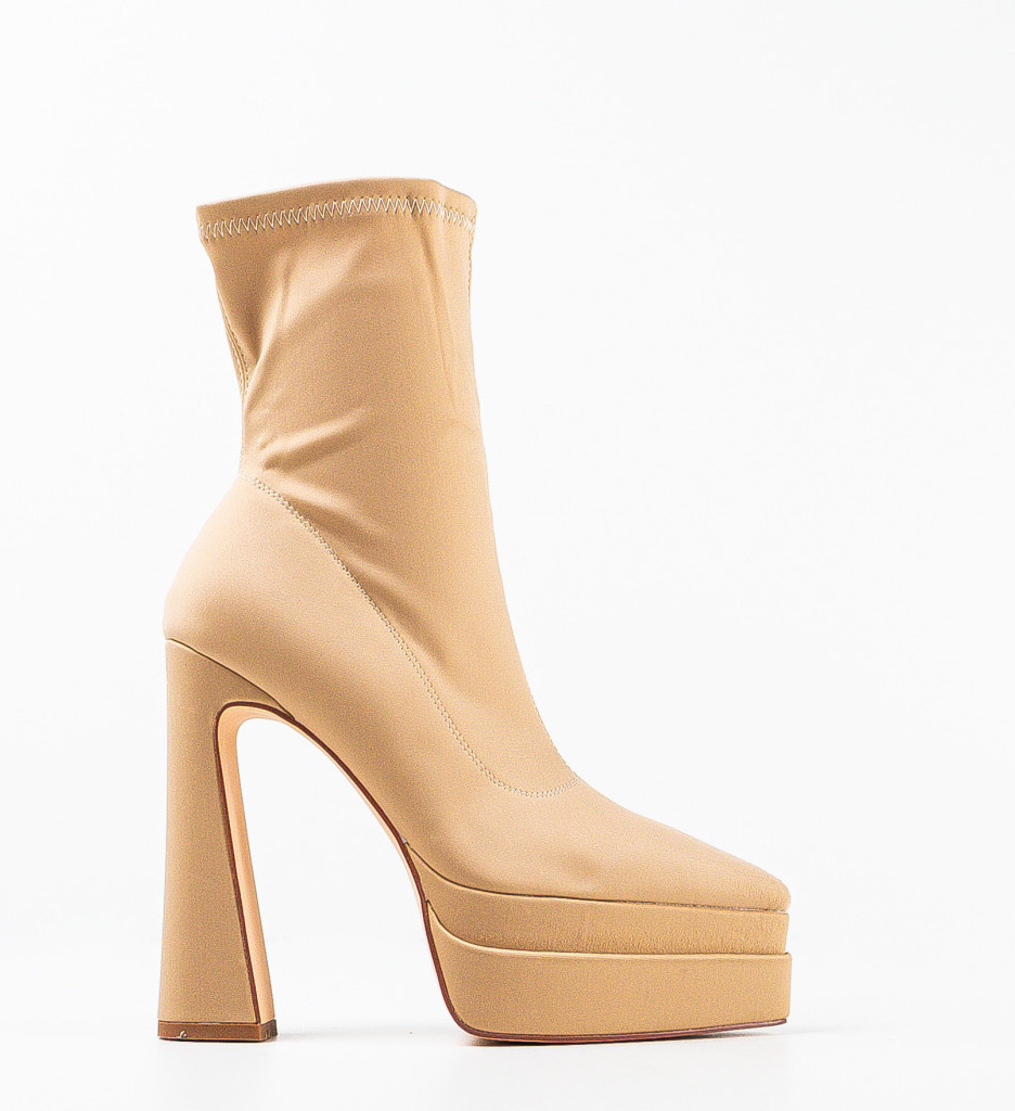 Botine Dama Bhumi Bej - Eleganță și Confort - imagine 7
