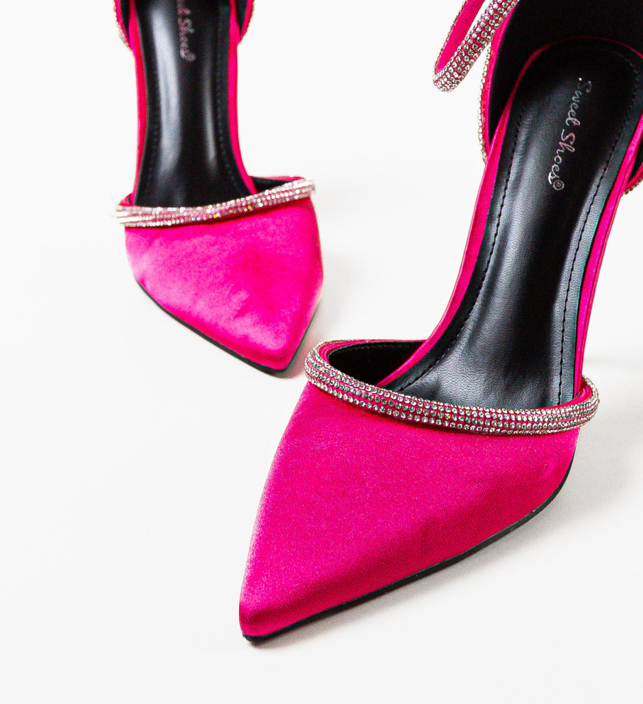 Pantofi Toc Fuchsia Eleganți - Design Modern - imagine 5